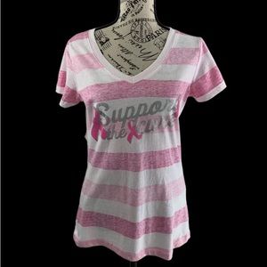 * American crown women’s M breast cancer T-shirt
